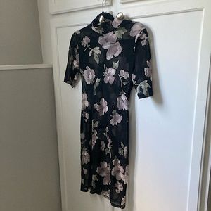 Sheer floral dress